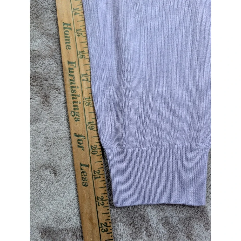 Footjoy Half Zip Sweater Mens XL Heather Lavender Drirelease Wool Blend 30506